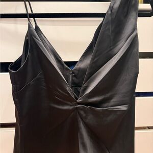 Ted Baker Elegant Black Satin Gown